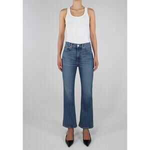 NEW Etica Anthropologie Anya Modern Flare High Waisted Jean in Riverside